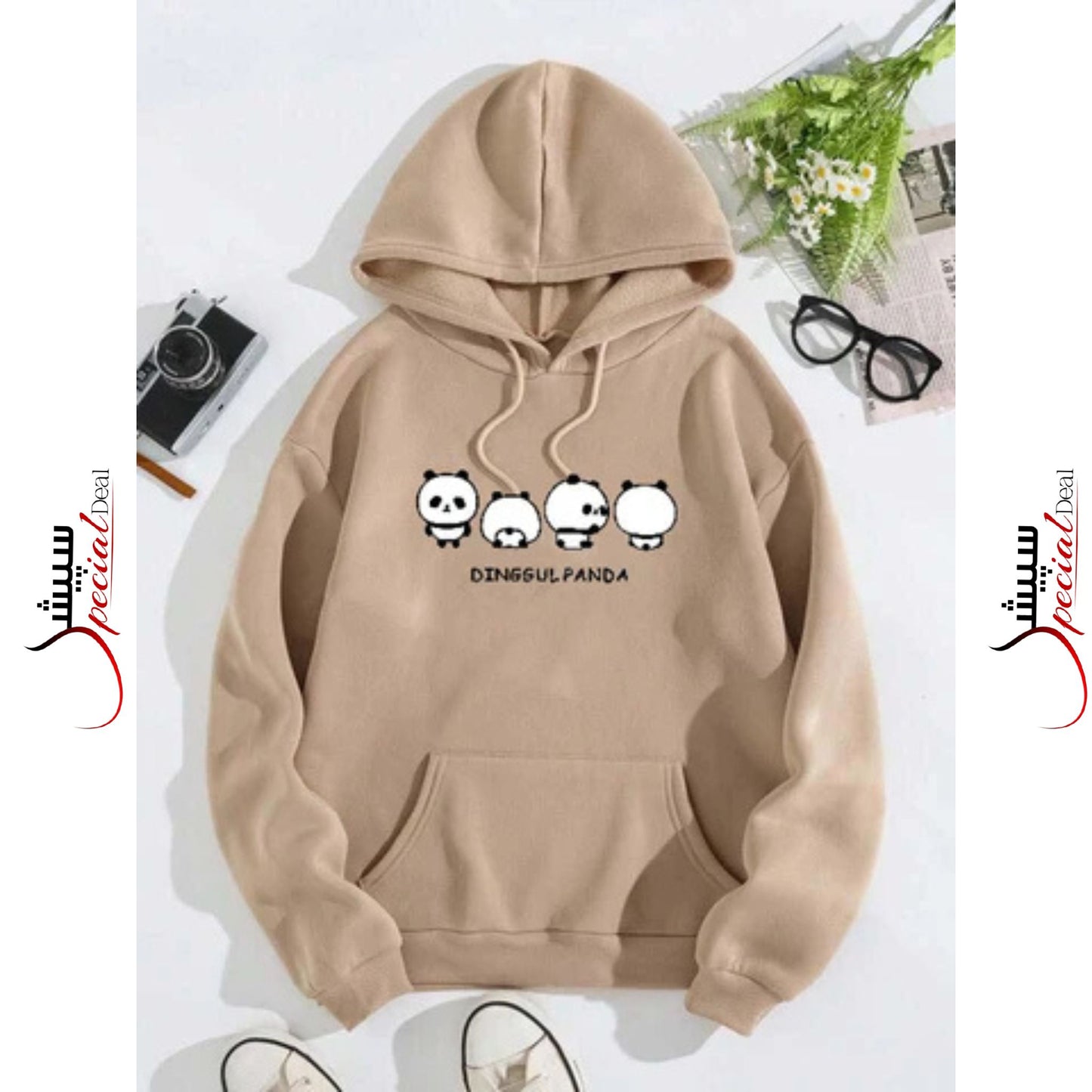 Camil Dingul Panda Printed Hoodie