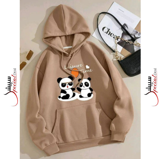Camil Panda Printed Hoodie