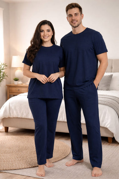 Plain Blue Shirt Half Sleeves and Plain Trouser