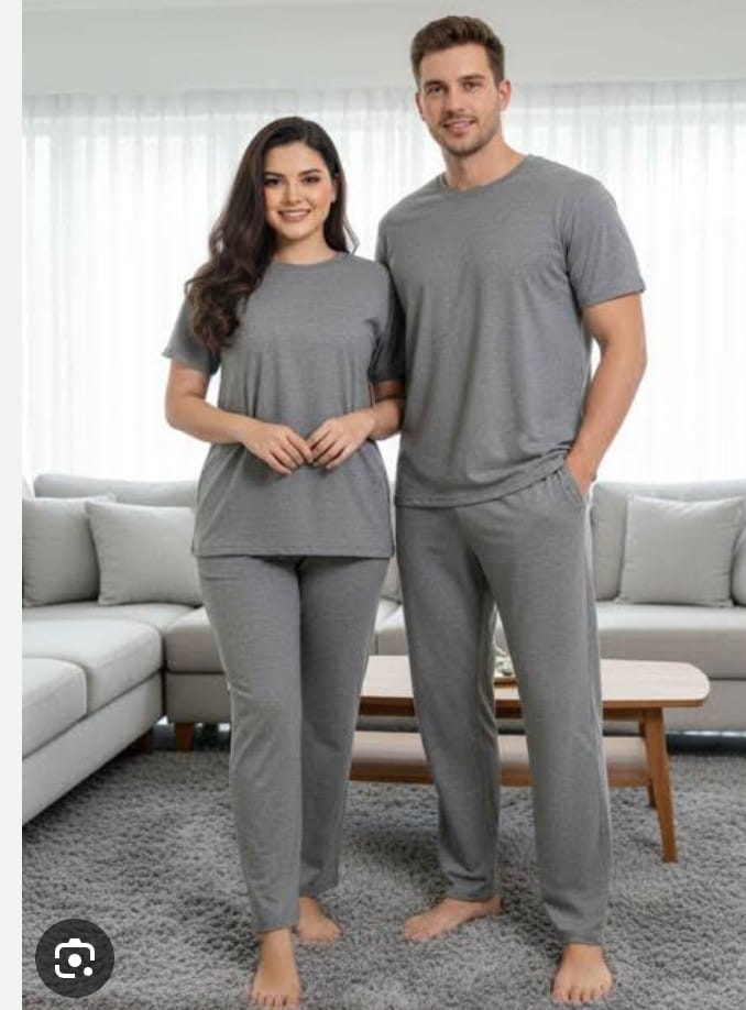 Plain Gray Shirt Half Sleeves and Plain Trouser