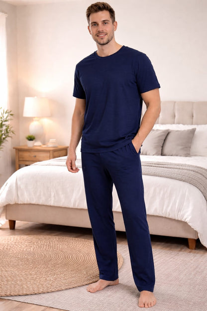 Plain Blue Shirt Half Sleeves and Plain Trouser
