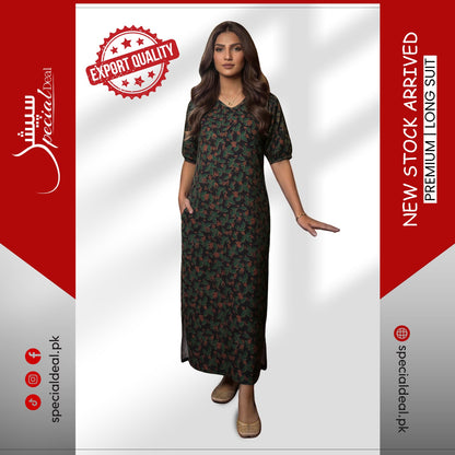 Flower Print long suit