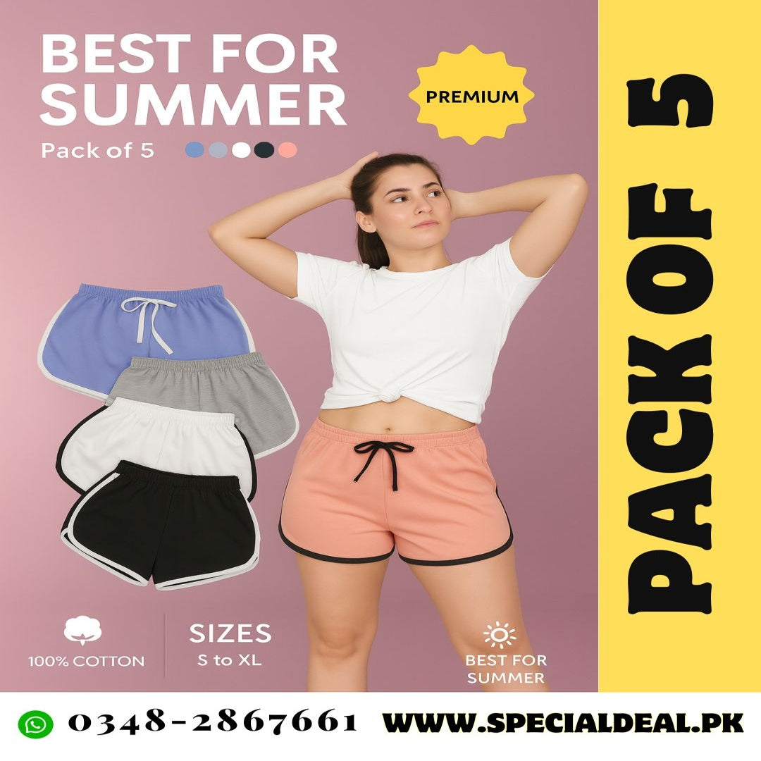 Pack Of 5 Women Boxer