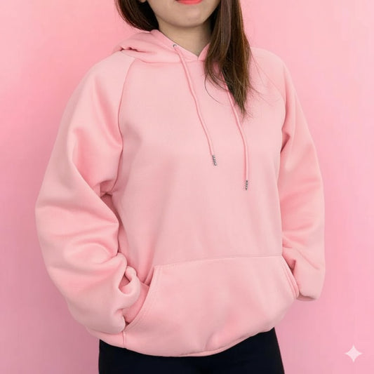 Plain Baby Pink Hoodie